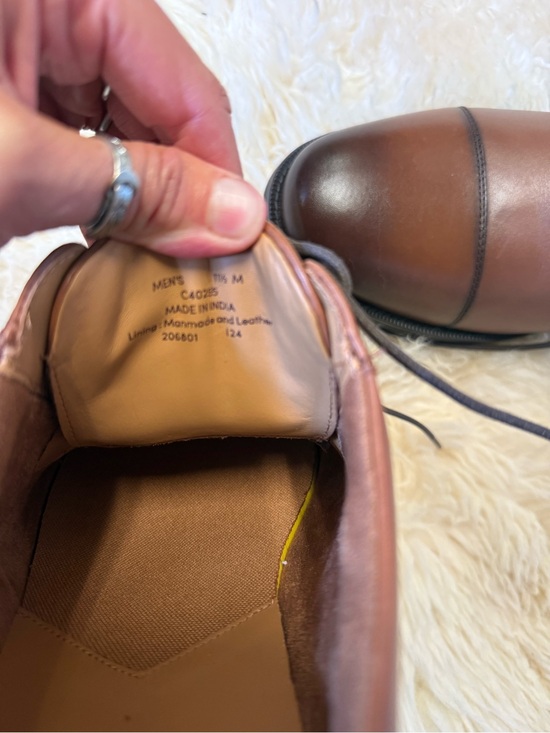 NEW Cole Haan Men’s 11.5 Brown Leather Cap-Toe Dress Shoes Oxfords Grand 360 main image 5
